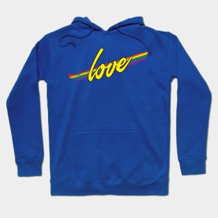 Love with LGBT Rainbow Stripe Hoodie